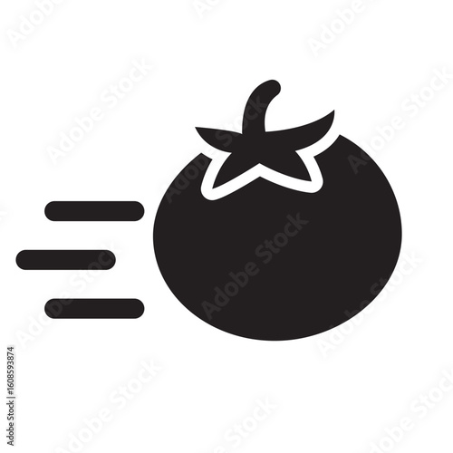 tomato throwing icon 