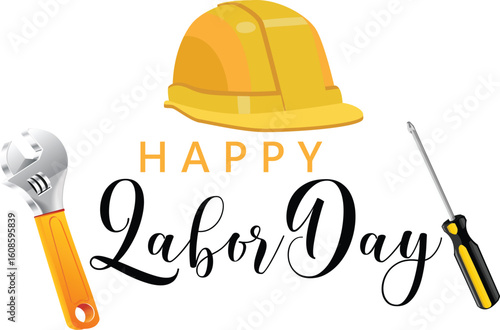 Happy Labor Day card, poster. happy international Labor Day. vector and illustration design file.

