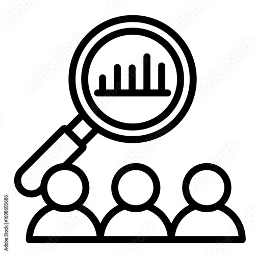 Market Research  Icon Element For Design
