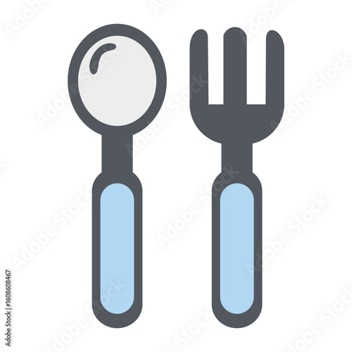vector illustration of a fork