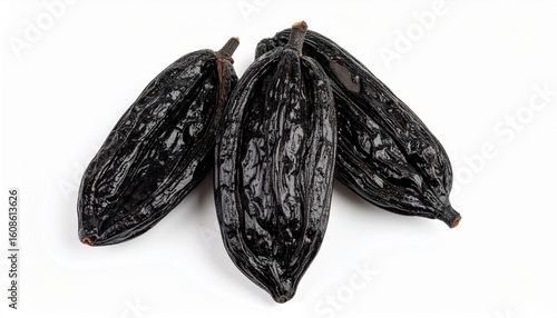 Wallpaper Mural Dried tonka beans isolated on a white background. . Torontodigital.ca