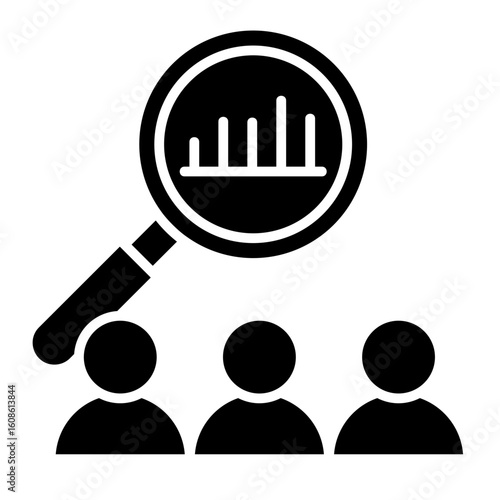 Market Research  Icon Element For Design
