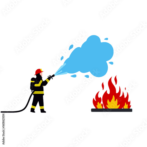 fire extinguisher vector illustration