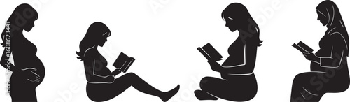 Pregnancy Reading Journey: Four Silhouettes of Expectant Wisdom