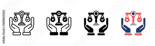 Ethical icon sheet multiple style collection