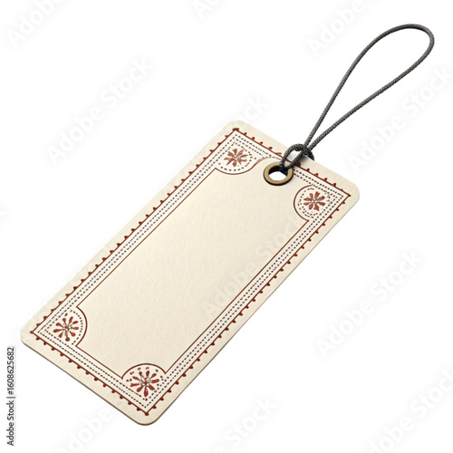 Elegant Round Label Mockup with Twine and Subtle Texture