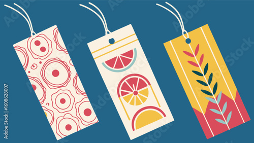 Download these cute bookmarks with fruit and floral designs for your next reading project and enjoy these tags