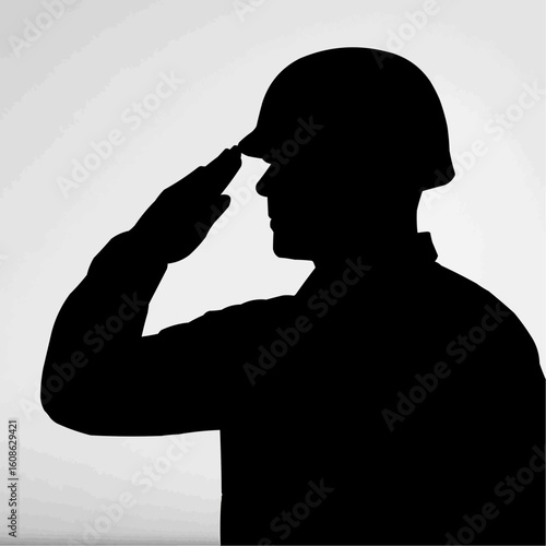 Silhouette of a soldier