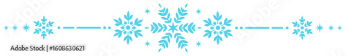 snowflake winter divider
