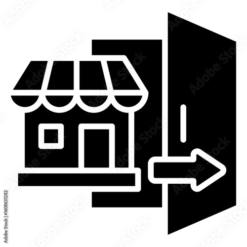 Market Entry Strategy Icon