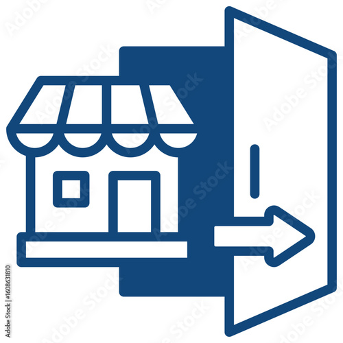 Market Entry Strategy Icon