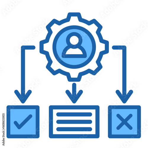 Decision Support  Icon Element For Design
