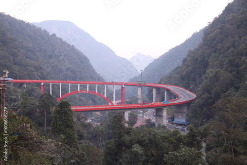 Kelok 9 Bridge is one of Iconic Place at Lima Puluh Kota West Sumatera Indonesia