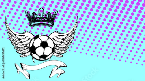 soccer futbol tattoo background illustration in vector art