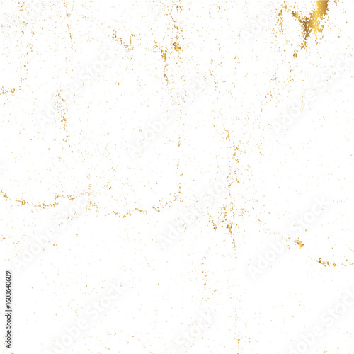 Golden foil flakes with shimmering effect on transparent background. Shiny golden foil pieces scattered with flame shimmer transparent design  