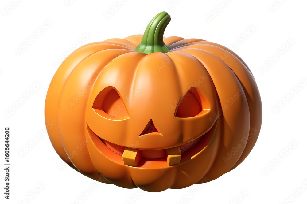 A classic carved halloween jack o lantern with a happy face A classic carved halloween jack o lantern with a happy face