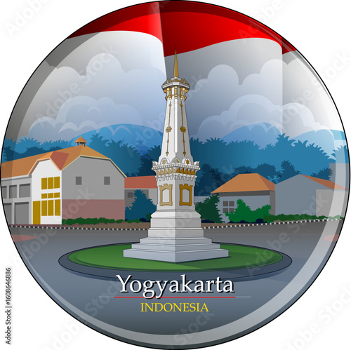 The White Monument, or tugu Jogja, is one of the icons of Yogyakarta City.