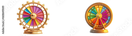 Cartoon spinning fortune wheel, fortune spinning wheel for promotion events