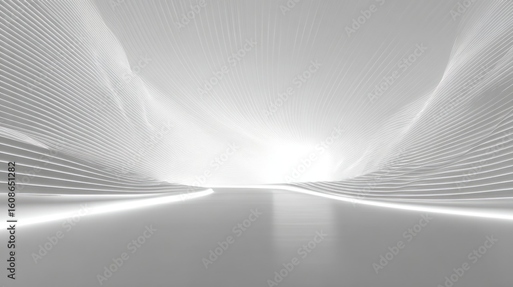 Naklejka premium Abstract, minimalist interior design. Modern architecture