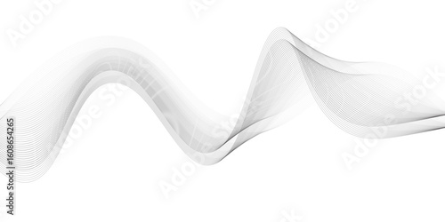 Abstract vector background with black wavy lines. EPS10