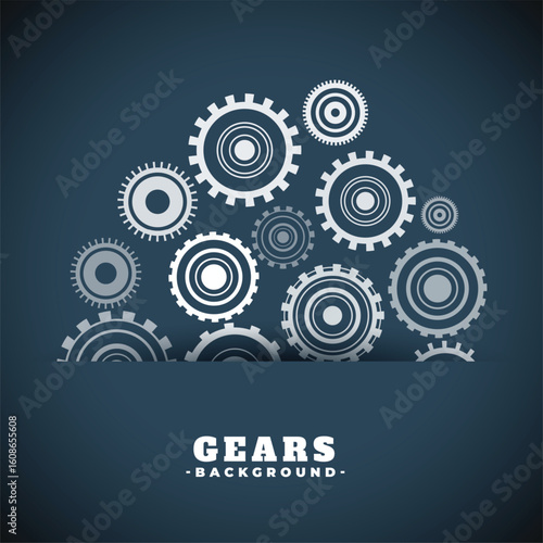 industrial ratchet mechanism cogwheel background design
