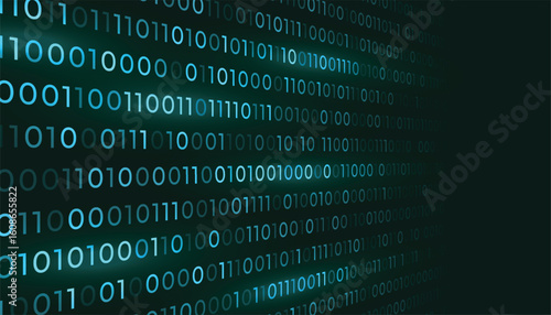 digital binary code programming concept background design