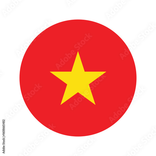 vietnam flag button