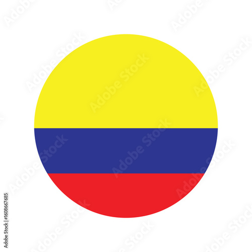 colombia flag button