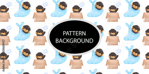 cute doodle dog pattern background. Baby dog new born pattern background design. fabric, textile. Trendy scandinavian vector background. Perfect for kids apparel,fabric, textile, nursery decoration