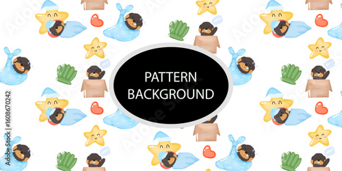 cute doodle dog pattern background. Baby dog new born pattern background design. fabric, textile. Trendy scandinavian vector background. Perfect for kids apparel,fabric, textile, nursery decoration