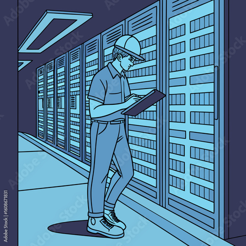 IT Professional in Server Room