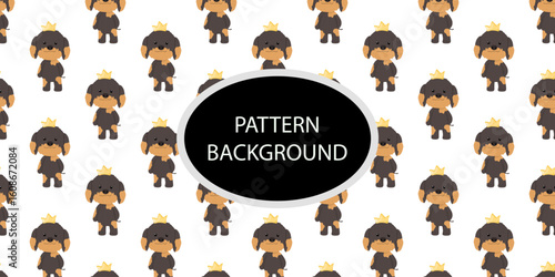 cute doodle dog pattern background. Baby dog new born pattern background design. fabric, textile. Trendy scandinavian vector background. Perfect for kids apparel,fabric, textile, nursery decoration