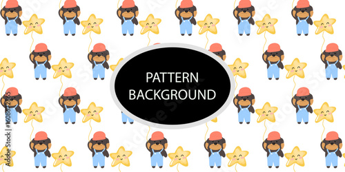 cute doodle dog pattern background. Baby dog new born pattern background design. fabric, textile. Trendy scandinavian vector background. Perfect for kids apparel,fabric, textile, nursery decoration