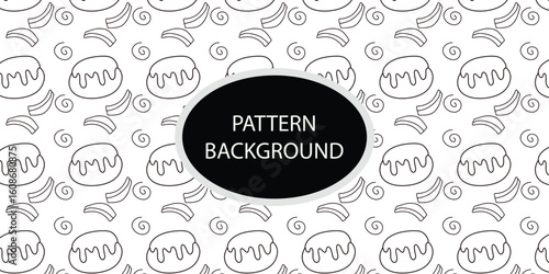 Handrawn fast food pattern background. Trendy scandinavian vector background. Perfect for kids apparel,fabric, textile, nursery, decoration wrapping paper