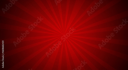 Red radiating lines on dark background