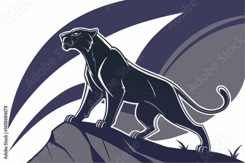 Panther on a mountain