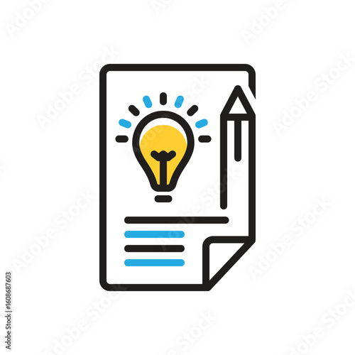 Multi color icon for brief