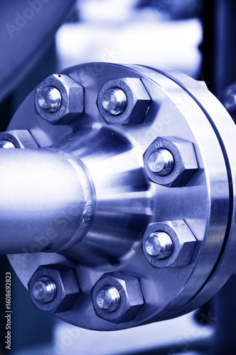 The flanged connection of pipeline