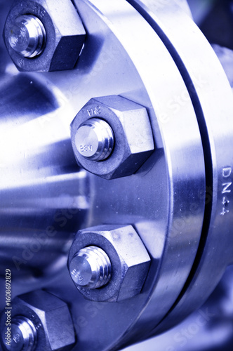 The flanged connection of pipeline