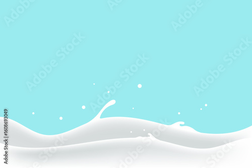 milk or yogurt wave background