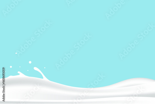 milk or yogurt wave background