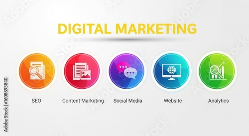 Wallpaper Mural Digital marketing strategies for business growth with seo and content creation Torontodigital.ca