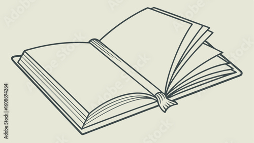 open book with bookmark