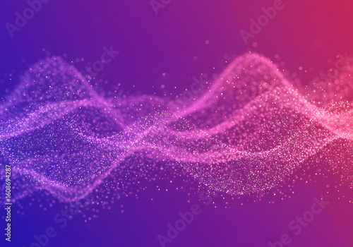 Purple Pink Digital Wave Gradient Background
