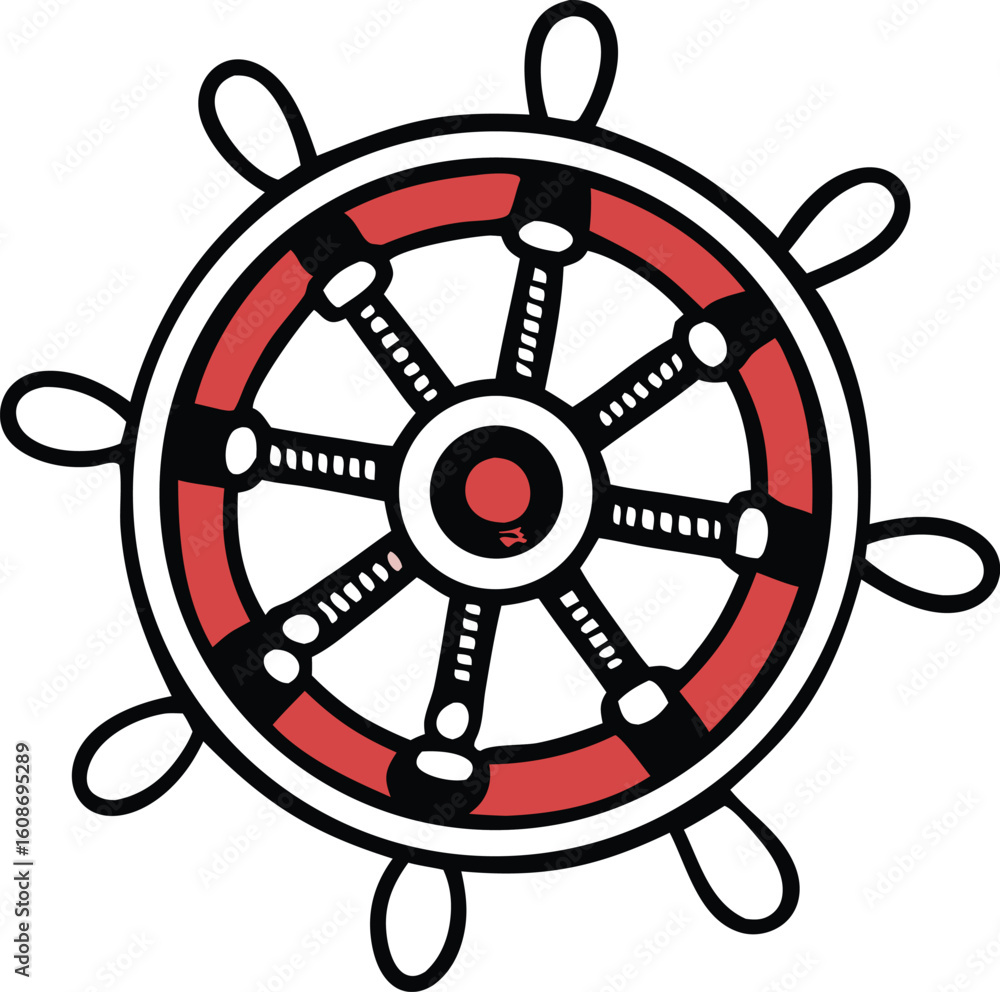 Obraz premium vector illustration of a compass