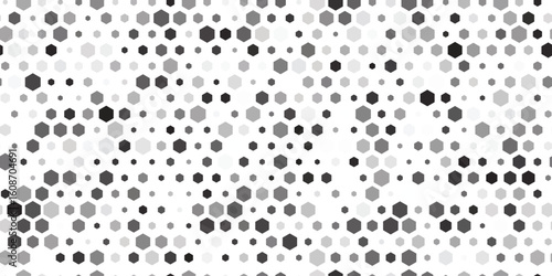 Geometric Seamless Hexagon Shapes Vector Illustration | Modern Pattern Background