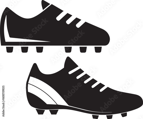  sports cleats silhouette vector illustrator