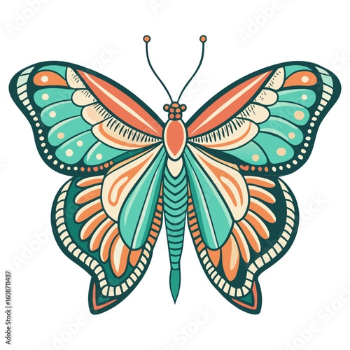 butterfly on a white background