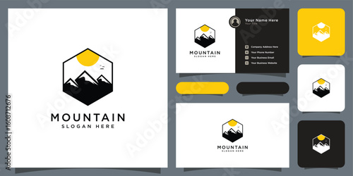 mountain logo vector design template