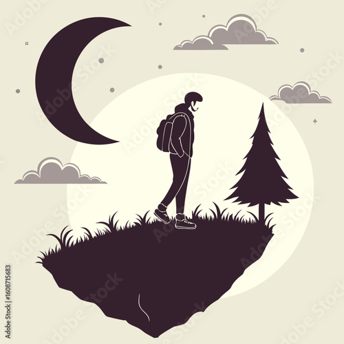 Night Hike in the Wilderness